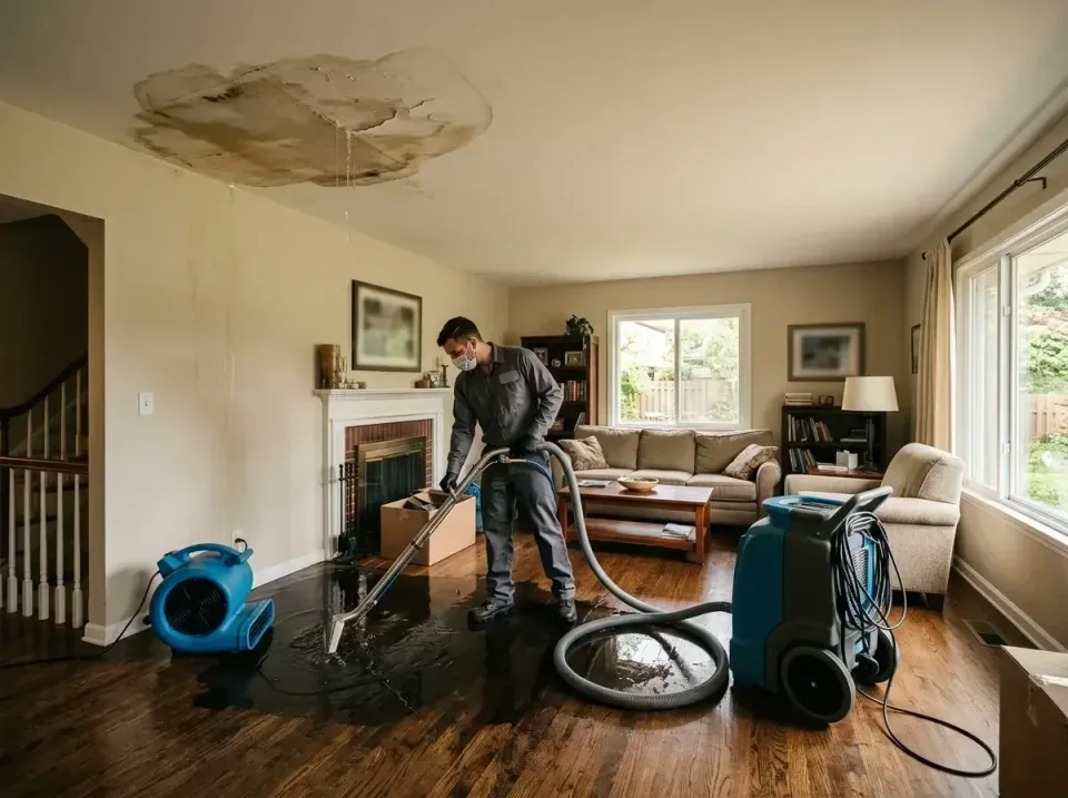 attic-pipe-burst-ceiling-drip-008 — frequently asked questions, Water Damage Restoration & Carpet Care in Junction City, KY
